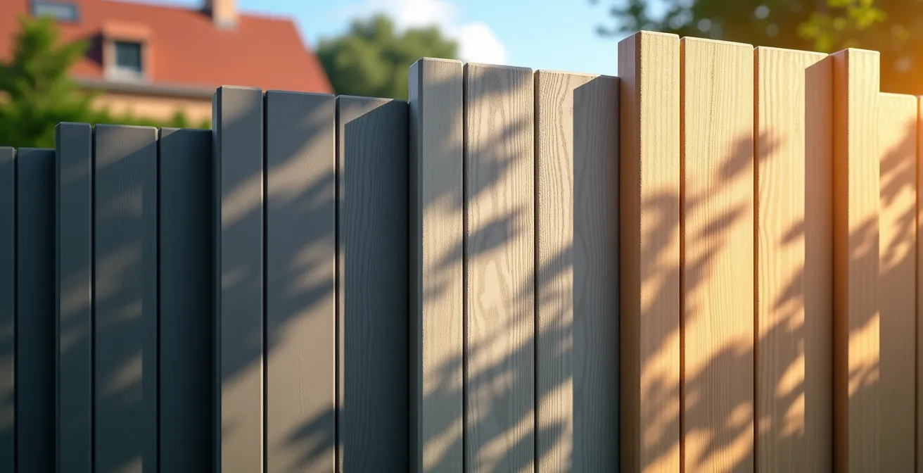 Comparaison thermographique de lames composite de différentes couleurs sous exposition solaire